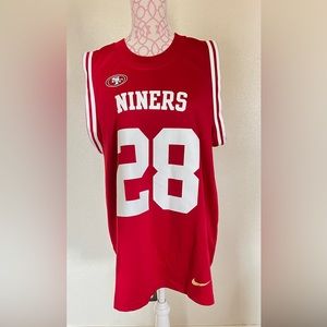 Men’s 49ers Jersey Red ,White Size large